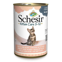Thumbnail for Schesir Kitten Care- Can In Jelly  3-12 Chicken with Aloe Wet Food 140g (Min Order - 6pcs)[Weight - 140g]