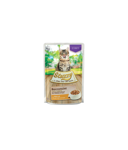 Stuzzy Cat Chunks with Chicken in Jelly 85g Pouch (Min Order 85g – 24pcs)[Weight - 85g]