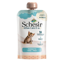 Thumbnail for Schesir Kitten Pouch Cream 0-6 Tuna Wet Food 150g (Min Order - 5pcs)[Weight - 150g]