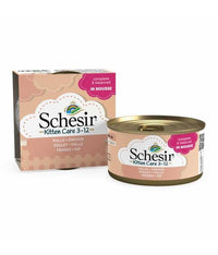 Thumbnail for Schesir Kitten Can Mousse 3-12 Chicken Wet Food 85g (Min Order - 14pcs)[Weight - 85g]