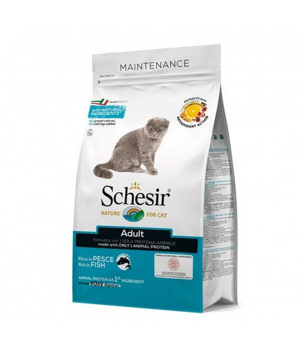 Schesir Cat Dry Food Maintenance with Fish-Adult[Weight - 10kg]