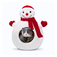 Thumbnail for Seasopet Christmas Snowman Cat House 36x36x54 cm