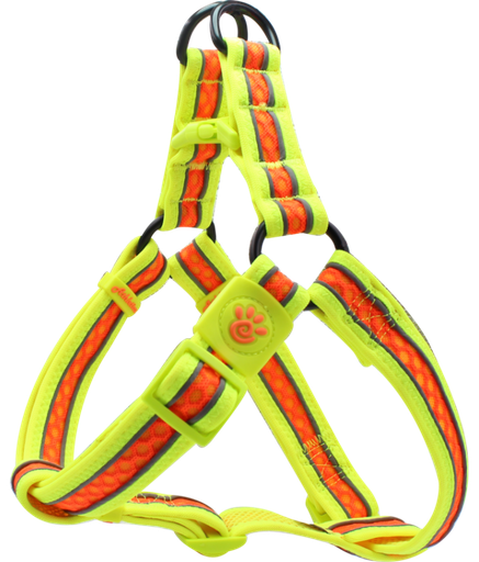 DOCO® Lunar Mesh Step in Harness (DCA232)[Size - XL, Color - Safety Orange]