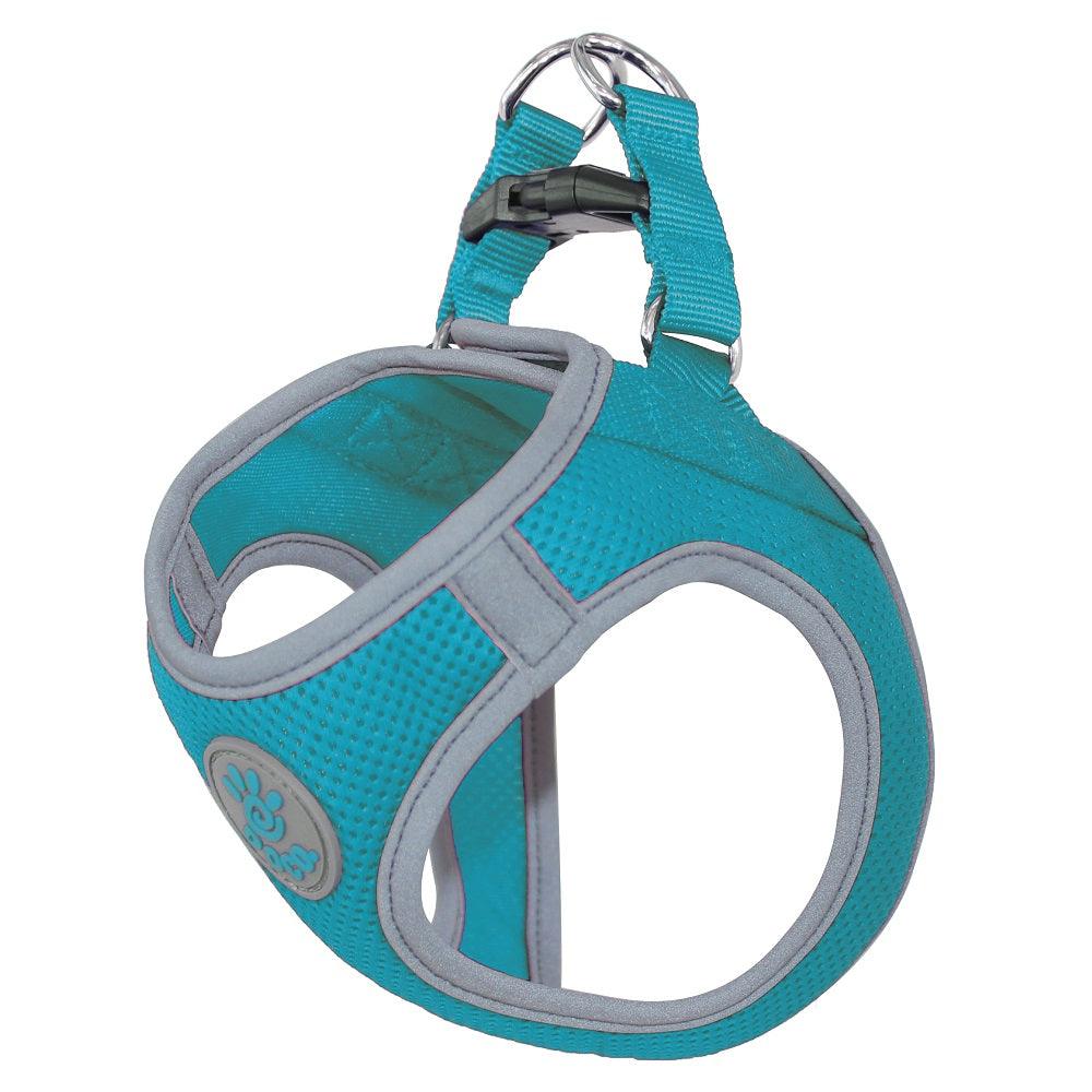 DOCO® Athletica QUICK FIT Reflective Harness Medium-41-44cm / 4.5-7kg-Turquoise