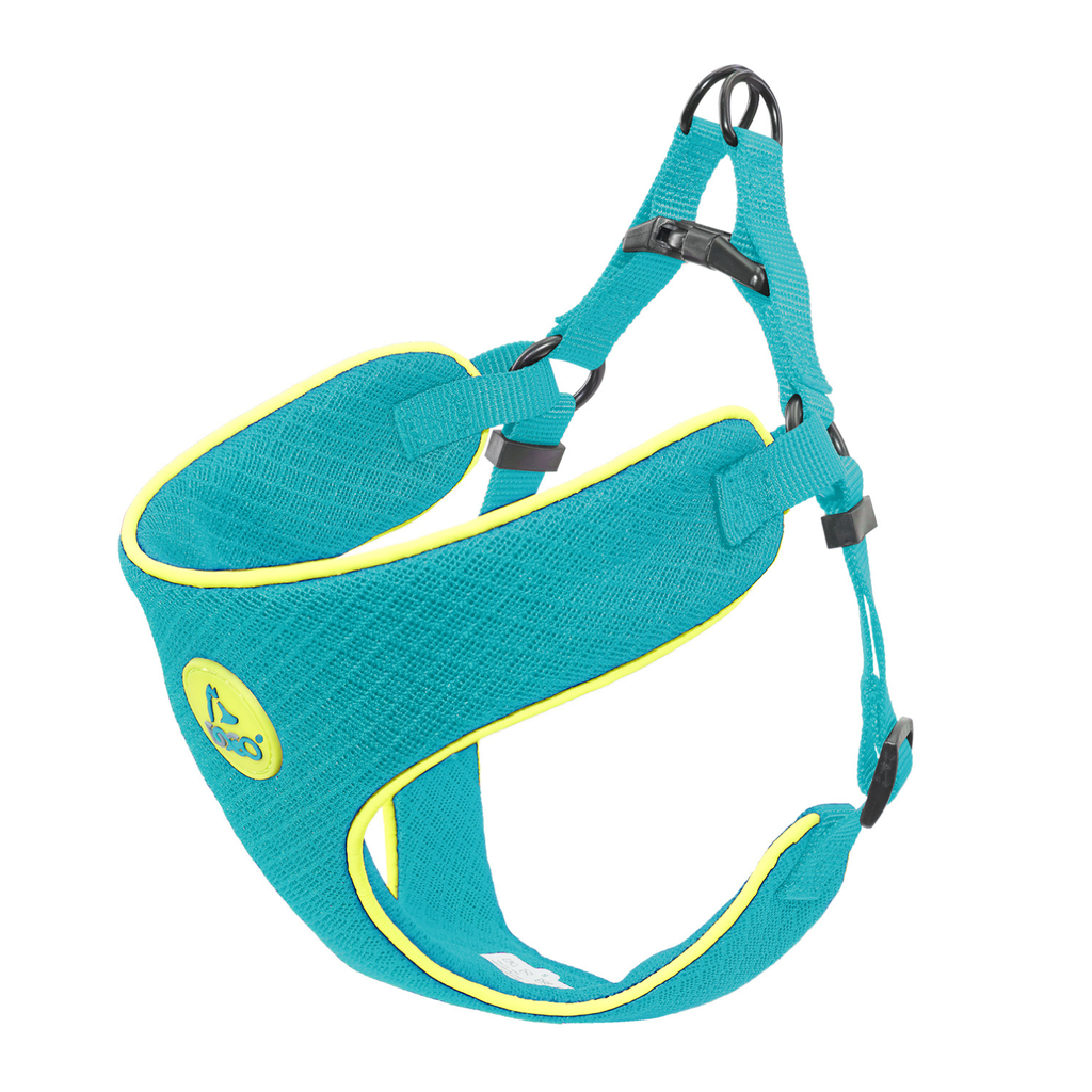 DOCO® Reflective Chest Plate Mesh Free- Walking Harness Medium-54 x 60-70cm-Turquoise