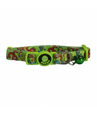 Thumbnail for DOCO® LOCO Cat Collar Pattern Printed (DCAT002)[Texture - Green Monster]
