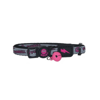 Thumbnail for DOCO® Reflective Cat Collar - Printed Pattern, 1.0 X 19-31cm(XS) Pink