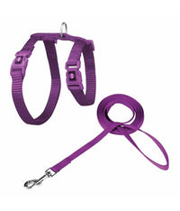 DOCO® Signature Cat Harness + Leash (DCAT201+1072)[Color - Purple, Size - XS]