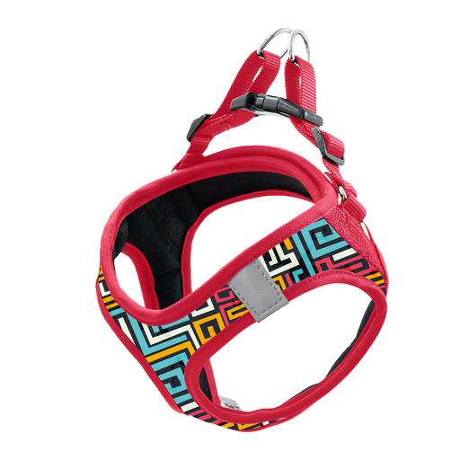 DOCO® Pattern Print Harness With 3D Foam X.Small-34-36cm / 2-3kg-Red