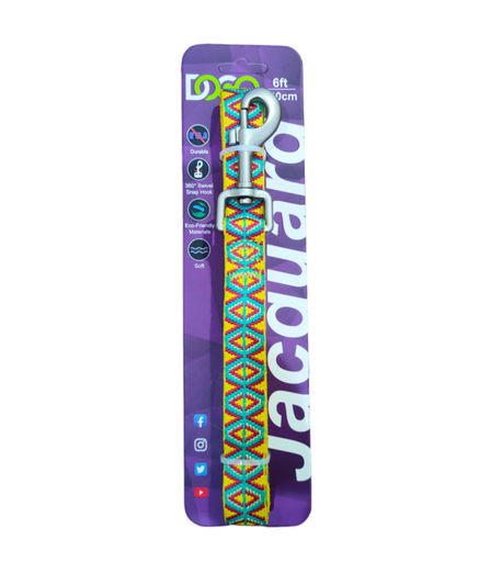 DOCO® Stitched- Weaved Dog Leash 6ft (DCJ1072)[Size - M/L, Color - D16]