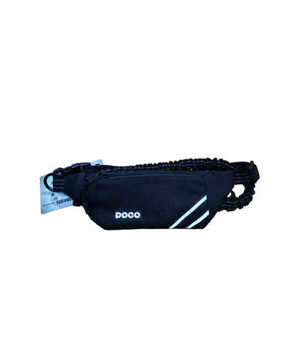 DOCO® Lite Reflective Jogging Belt W/Reflective Bungee Leash (DCJB019)[Color - Black]