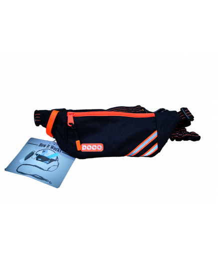 DOCO® Lite Reflective Jogging Belt W/Reflective Bungee Leash (DCJB019)[Color - Safety Orange]