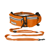 Thumbnail for DOCO® Lite Reflective Jogging Belt With Reflective Bungee [Bag:2.5 x 76-107cm ; Leash: 2.5 x 130-150cm]-Safety Orange