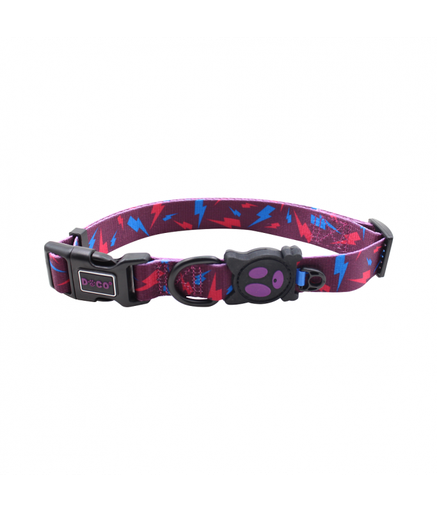 DOCO LOCO Collar - (DCL002)[Size - M, Texture - Thunder Wonder]