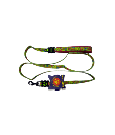 DOCO® LOCO Leash - 6ft (DCL1072)[Texture - Green Monster, Size - M]