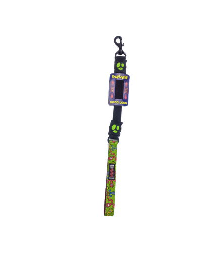 DOCO® LOCO Shock Absorbing BUNGEE Leash - SHORT (DCLB1122)[Texture - Green Monster, Size - L]