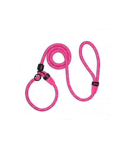 DOCO Reflective Rope Collar & Leash Combo with Leather Stopper - 13mm x 120cm Plus 30cm (DCROPE0022060L) - LARGE[Color - Lemon]