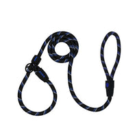 Thumbnail for DOCO Reflective Rope - Slip On Collar Leash 5ft L Ø13mm x 150cm+30cm (DCROPE0055060L)Blue