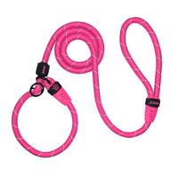 Thumbnail for DOCO® Reflective Rope Leash Ver.2 - Slip On Collar Leash 5ft Ø13mm 120cm+30cm(L) R.Pink