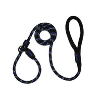 Thumbnail for DOCO® Reflective Rope Leash W/ soft Handle Ver.7 - Slip On Collar Leash 6ft (DCROPE0057072)- Blue, Sizes - S