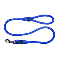 DOCO® Reflective Rope Leash With Plastic Encased Handle Loop Ver.9 Ø13mm x 180cm [Color - Blue, Size-L]