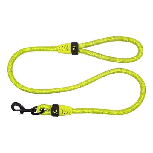 Doco Reflective Rope Leash With Plastic Encased Handle Loop (1/2" Width) - 6ft - Large - DCROPE2072 [Color - Lemon]