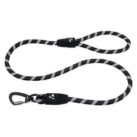 Thumbnail for DOCO® Reflective Rope Leash W/ soft Rubber Handle Ver.5 - Click & Lock Snap Ø13mm x 150cm(L) Black