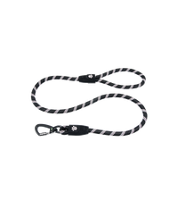 Doco 5ft Reflective Rope Leash With Click & Lock Snap (DCROPE5060)[Color - Black, Size - S]