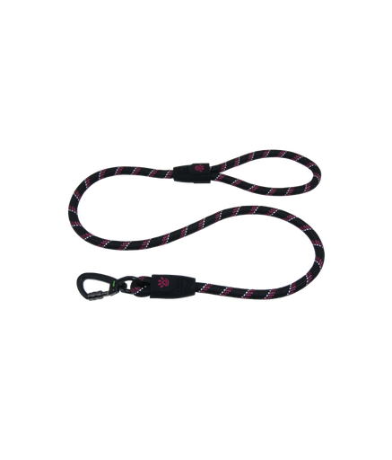 Doco 5ft Reflective Rope Leash With Click & Lock Snap (DCROPE5060)[Color - Purple, Size - S]