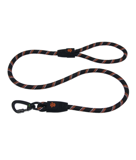 Doco 5ft Reflective Rope Leash With Click & Lock Snap (DCROPE5060)[Size - L, Color - Safety Orange]