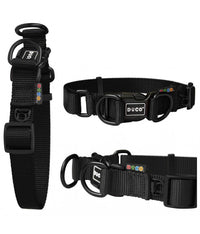 DOCO Double D (DD) - Ring Nylon Collar (DCS005)[Color - Black, Size - L]