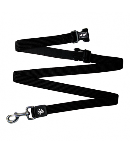 DOCO® Easy-Snap -HANDS FREE Leash 6ft (DCS2072)[Color - Black, Size - L]