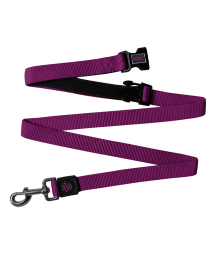 DOCO® Easy-Snap -HANDS FREE Leash 6ft (DCS2072)[Color - Purple, Size - M]