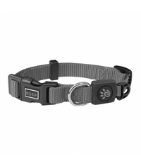 DOCO Signature Nylon Collar (DCSN002)[Color - Grey, Size - XS]