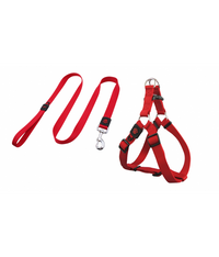 DOCO® Signature Step-In Harness+Nylon Leash - 4ft (DCSN202+1048)[Color - Maroon, Size - S]