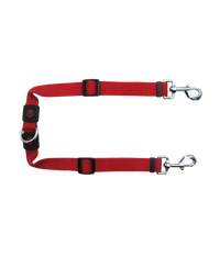 DOCO® Signature Coupler Nylon Dog Leash - Adjustable Length (DCSX2)[Color - Maroon, Size - S]