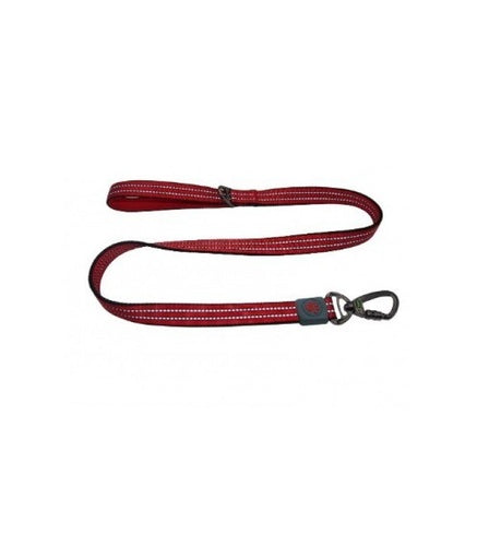 DOCO VARIO Leash with Reflective Thread 4ft - Small[Color - Red, Size - S]