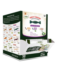Thumbnail for Dentalight  3“ Dent Fresh 360° Toothbrush Dog Snack Mix Flavor [50pcsx8g] -Display Box-(MOQ:50pcs)