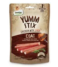 Thumbnail for Dentalight Yumm Stix Dog Treat 50g - Chicken With Liver