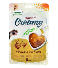Thumbnail for Dentalight Caviar+ Creamy Lickable Cat Treat 5pcs x 10g -  Caviar & Chicken Flavour