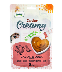 Thumbnail for Dentalight Caviar+ Creamy Lickable Cat Treat 5pcs x 10g -  Caviar & Duck Flavour