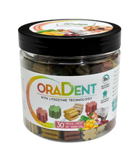 Thumbnail for Dentalight Oradent Dental Chew Treats For Dog 200g - Trainers Mix Flavour