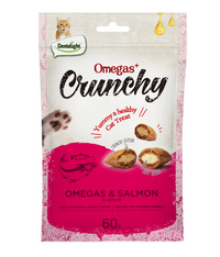 Thumbnail for Dentalight Omegas+ Crunchy Cat Treat 60g - Omegas & Salmon Flavour