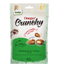 Thumbnail for Dentalight Omegas+ Crunchy Cat Treat 60g - Omegas & Tuna Flavour