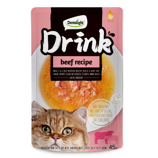 Dentalight Cat Drink-Beef 45g