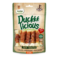 Thumbnail for Dentalight Duckki Licious Jerky Treats For Dogs-Calcium Bone With Duck 70g