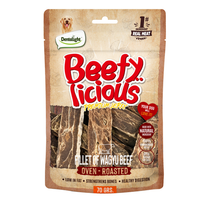 Thumbnail for Dentalight Beefy Licious Jerky Treats For Dogs-Fillet of Wagyu Beef 70g
