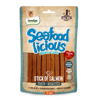 Thumbnail for Dentalight Seafood Licious Jerky Treats For Dogs-Stick of Salmon 70g