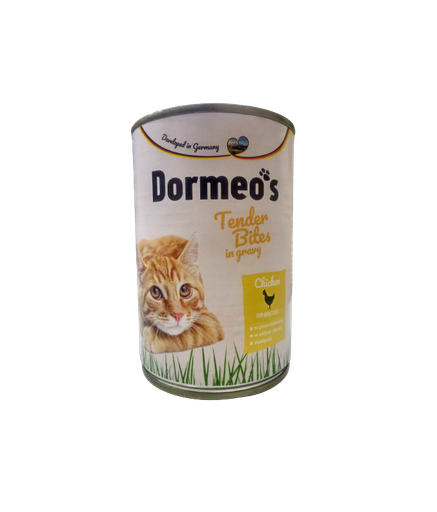 Dormeos Cat Wet Food Chicken Tender Bites In Gravy - 415 g[Weight - 415g]