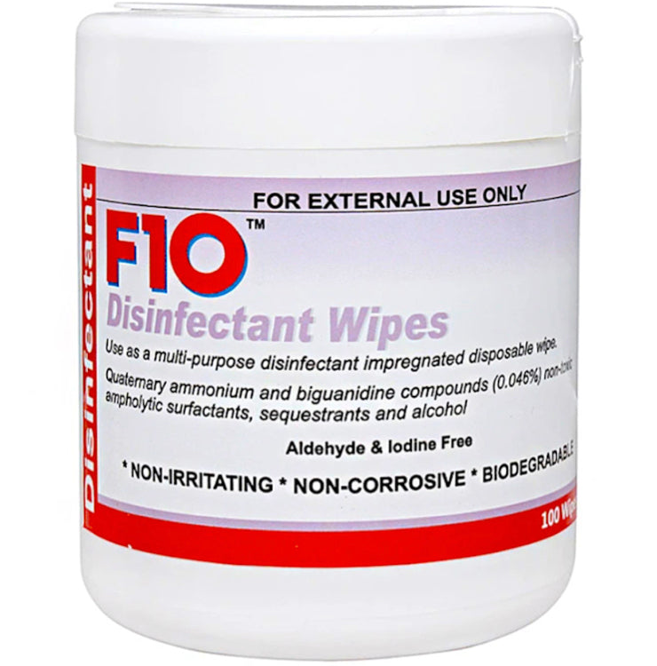 F10 Disinfectant Wipes Dispenser 100 Wipes